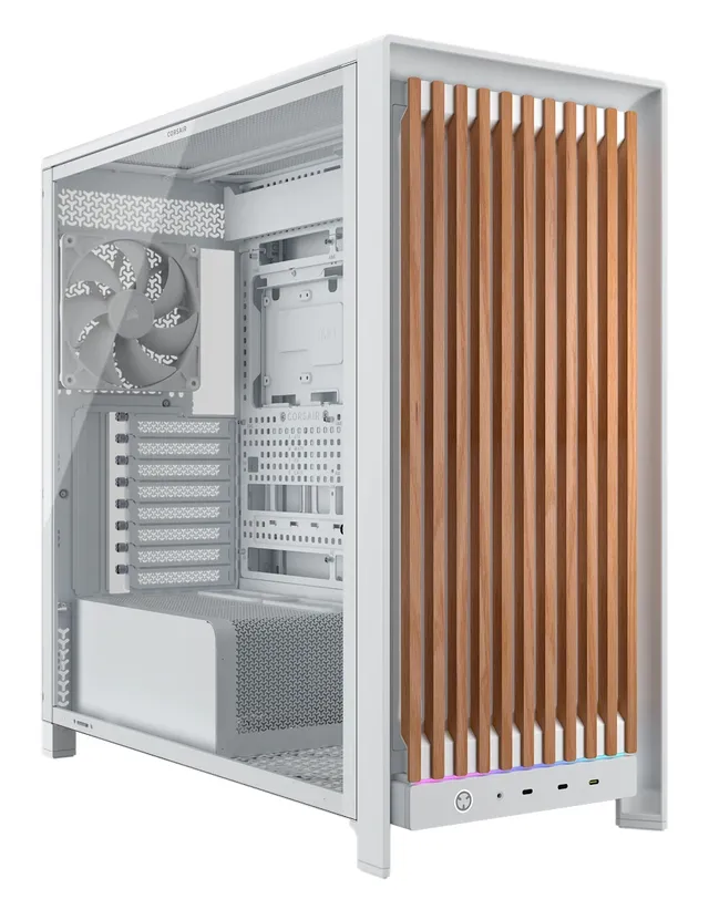 FRAME 5000D WOOD RS - Chassi - Miditower - Vit