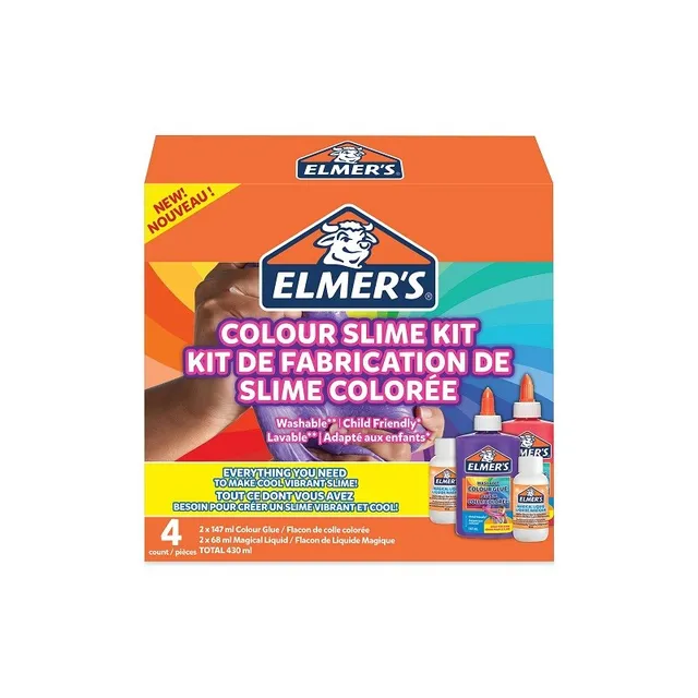 Colour Slime Kit | Kit med 4 delar
