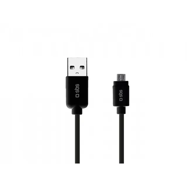 Micro-USB Datakabel 1 Meter, svart