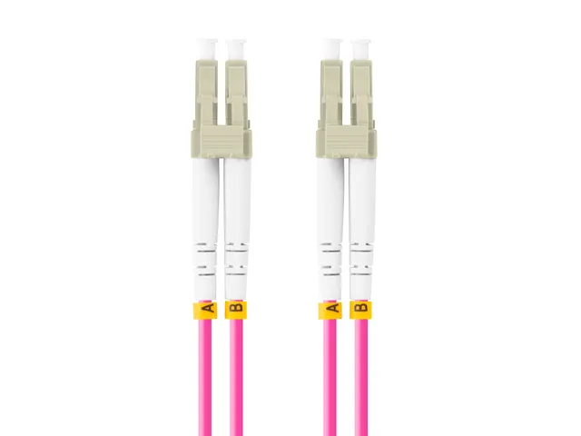- Patch-kabel - LC/UPC-multiläge (hane) till LC/UPC-multiläge (hane) - 5 m - 3 mm - fiberoptisk - duplex - 50/125 mikron - OM4 - halogenfri - violett - för P/N: FP-LCUP-MS41-0020-VT