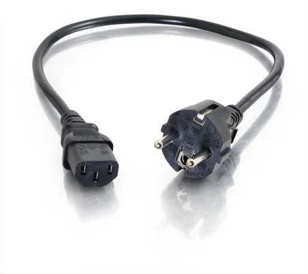 Universal Power Cord - Strömkabel - power CEE 7/7 (hane) till power IEC 60320 C13 - 50 cm - formpressad - svart - Europa