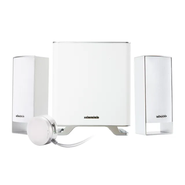 Microlab M-600BT, 2.1 kanaler, Trådlös, 40 W, 40 - 20000 hz, Vit