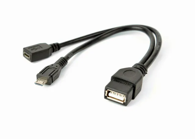 Cablexpert - USB-kabel - USB (hona) till mikro-USB typ B - USB 2.0 OTG - 15 cm - formpressad