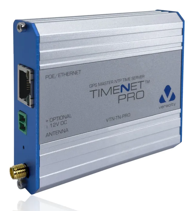TIMENET Pro POE-powered Master NTP reference clock for Ethernet networks