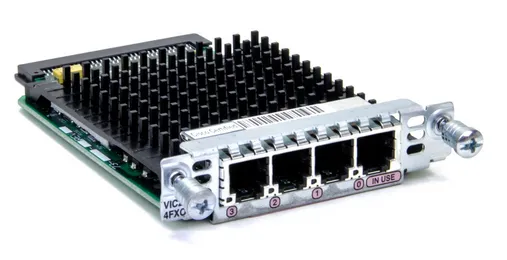 IP Unified Communications Voice/Fax Network Module - Gränssnittskort för tal - analoga portar: 4 - återanvänd - för Cisco 17XX, 26XX, 28XX, 28XX