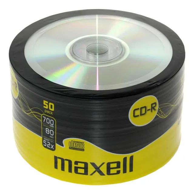 624036, 52X, CD-R, 120 mm, 700 MB, Krympfilmsförpackad, 50 styck