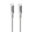1m USB4 USB-C till C nylonflätad kabel PD3.1 med 240W snabbladdning 40G 8K60Hz 4K120Hz 5K60Hz 2x4K60Hz Emarker