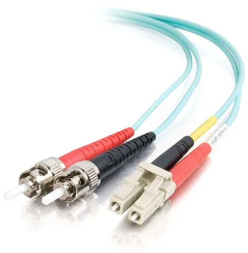 LC-ST 10Gb 50/125 OM3 Duplex Multimode PVC Fiber Optic Cable (LSZH) - Nätverkskabel - ST-läge (multi-mode) (hane) till LC multiläge (hane) - 5 m -