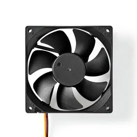DC-fläkt | DC | Fläktstorlek: 92 mm | 3-Pin | 26.7 dBA | Svart