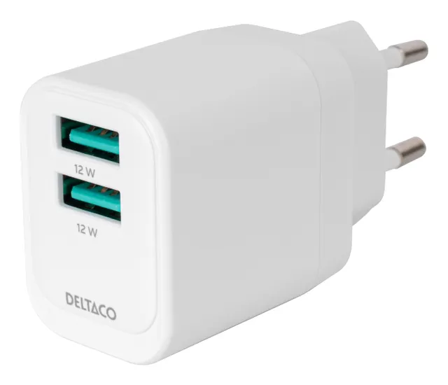 - Strömadapter - 12 Watt - 2 utdatakontakt