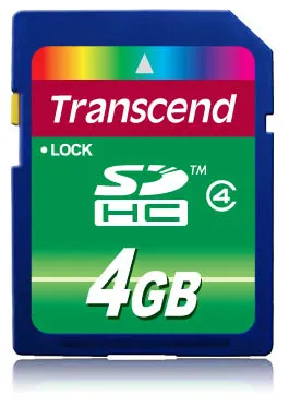 SDHC Std Class 4 - 4GB