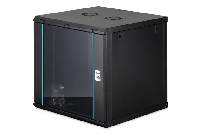 DN-37111 - 12U Wall-Mounted Cabinet | 600x600mm | Glass Door | Unmounted