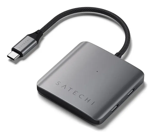 USB-C-hubb med 4 portar och PD