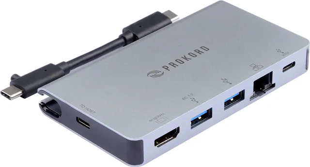 UTC-C2UEFH-DEC dockningsstation USB 3.2 Gen 1 (3.1 Gen 1) Typ-C, svart/silver