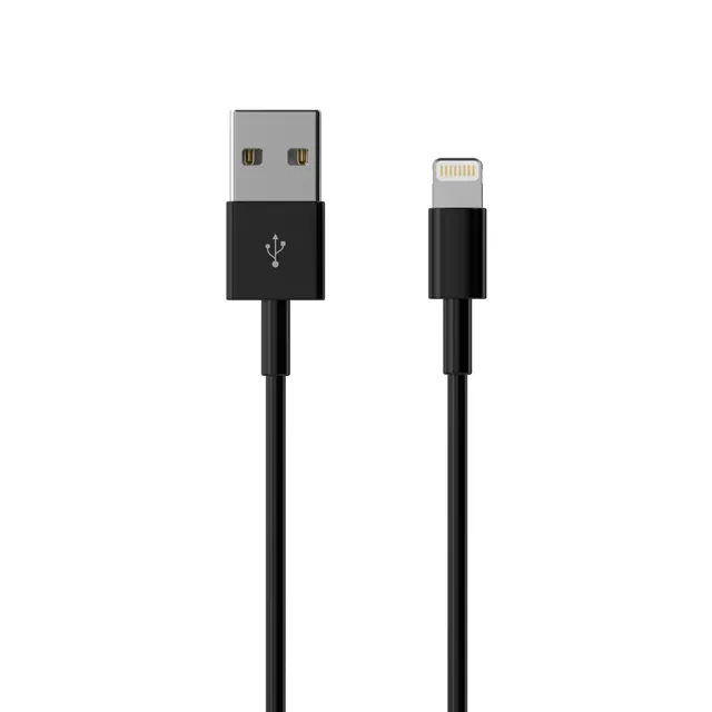 Lightning-kabel 2 m svart