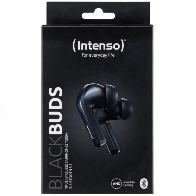 T302A - True wireless-hörlurar med mikrofon - inuti örat - Bluetooth - aktiv brusradering - svart