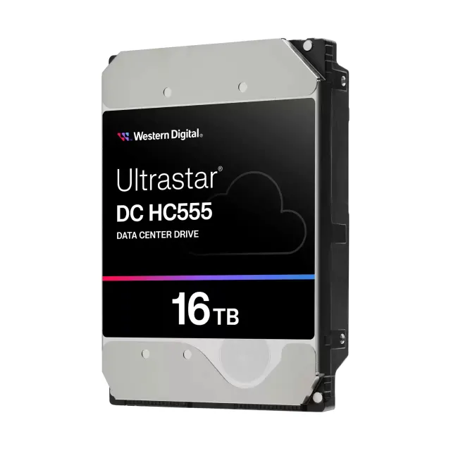 WD Ultrastar DC HC555 - Hårddisk - datacenter - 16 TB - inbyggd - 3.5" - SATA 6Gb/s - 7200 rpm - buffert: 512 MB