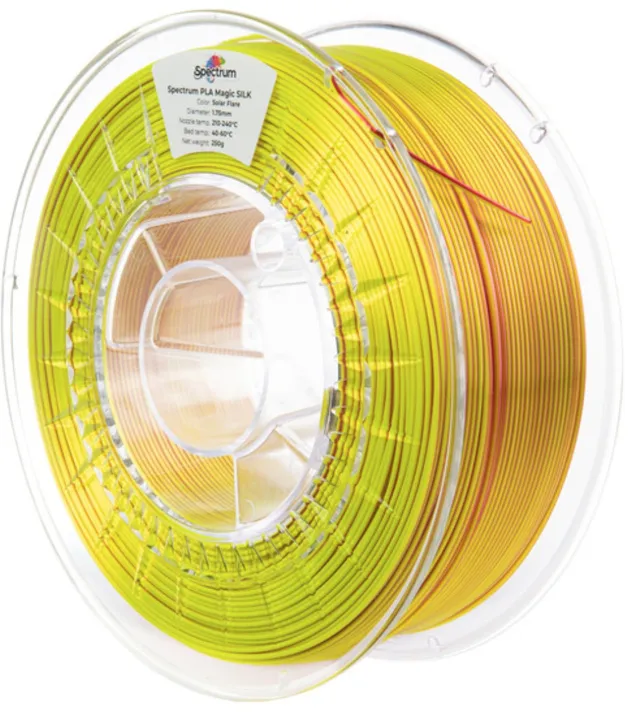 3D Filament / PLA Magic SILK / Solar Flare / ⌀ 1.75 mm / 1 kg