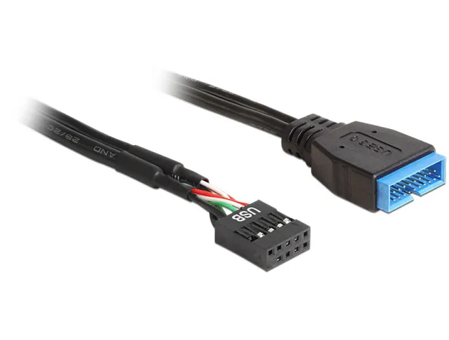 Adapter intern USB 2.0 till 3.0, 30cm