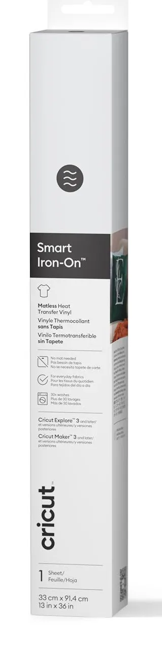 Smart Iron-On - heat transfer material - 33 cm x 90 cm - white