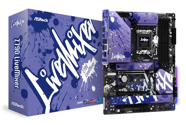 Z790 LiveMixer Moderkort - Intel Z790 - Intel LGA1700 - DDR5 RAM - ATX