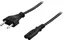 Strömkabel C7 Rak CEE 7/16 till 2-pin Svart 3 m