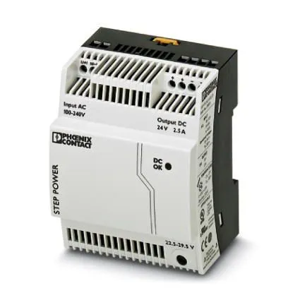 switchad strömförsörjning 100-240V AC/24V DC 60W 2,5A (modulär) STEP-PS/ 1AC/24DC/2.5 2868651