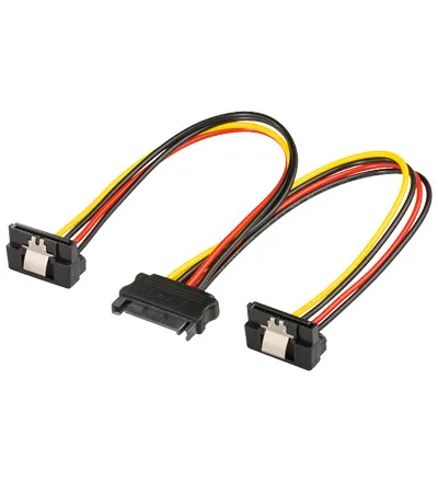 SATA Power Cable x2 - 90° - 0.20m