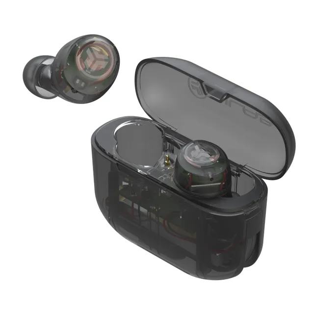 Audio Go Air Pop True Wireless, genomskinlig svart
