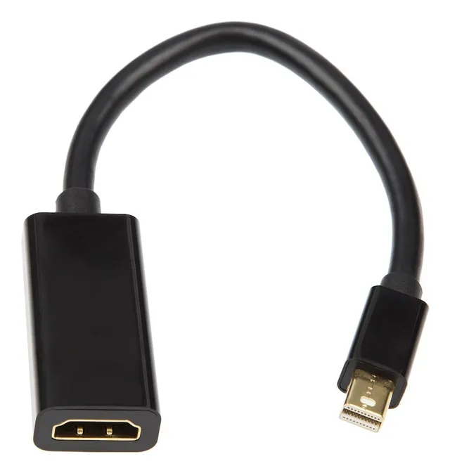 MiniDP till HDMI Adapter 5cm (svart)