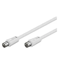 Antennkabel (80 dB), dubbelskärmad koaxial-plugg > koaxial-plugg (helt skärmad), 2.5 m