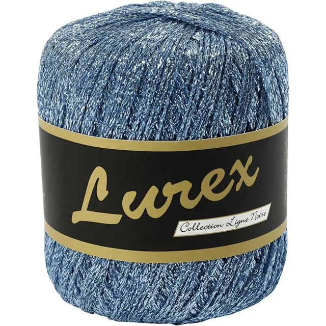 Lurex Glitter Yarn Light Blue 160m