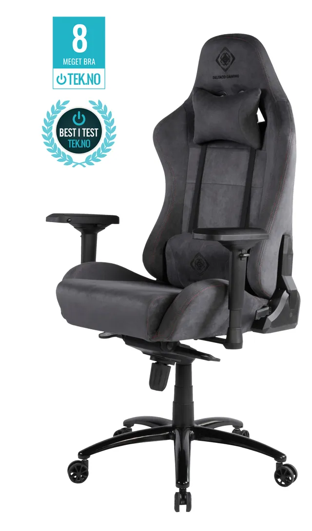 DC440D gamingstol i Alcantara - mörkgrå