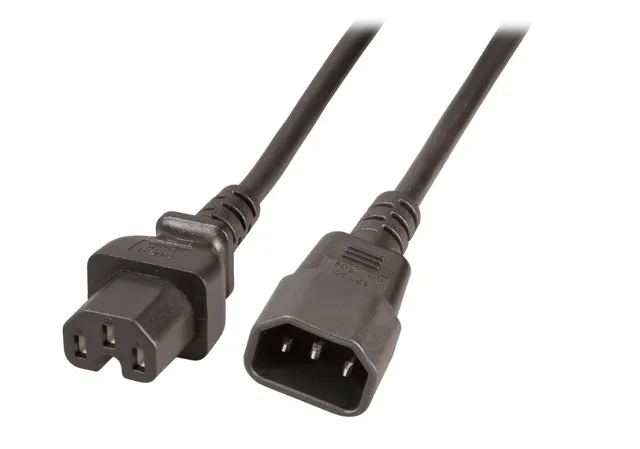 EFB-Elektronik - power extension cable - IEC 60320 C14 to IEC 60320 C15 - 1 m