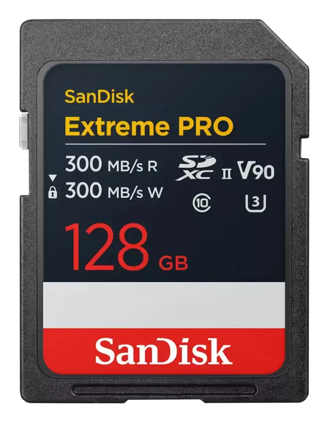 Extreme PRO - Flash-minneskort - 128 GB - Video Class V90 / UHS-II U3 / Class10 - SDXC UHS-II
