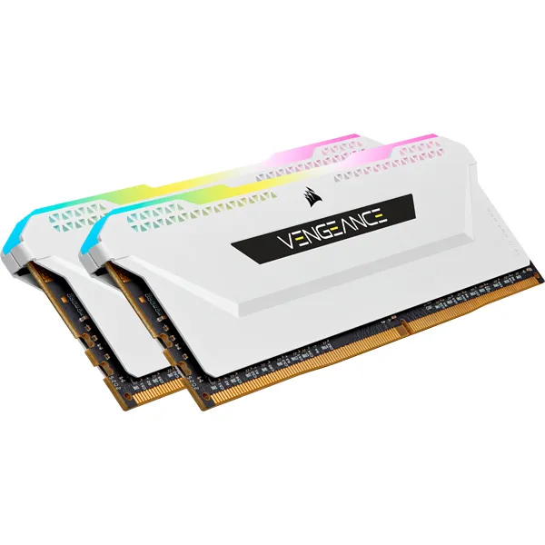 Vengeance RGB PRO SL DDR4-3200 - 16GB - CL16 - Dual Channel (2 pcs) - Intel XMP - Vit med RGB