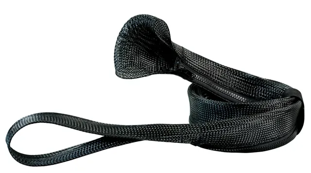Indragningsväv med dragkedja, diameter 30 mm, 1 m (B9004.1)