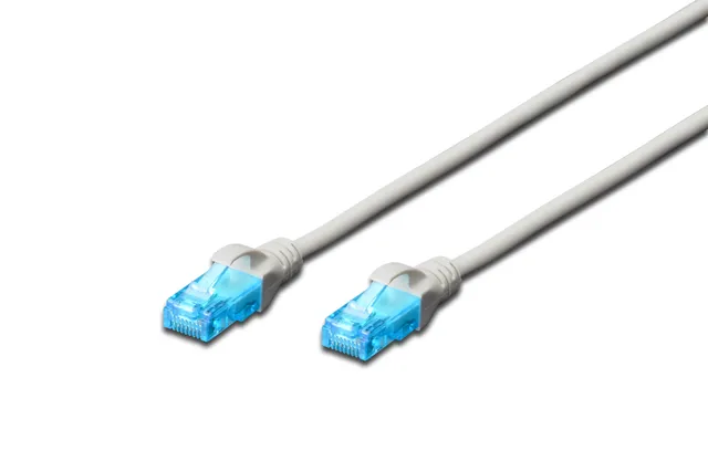 CAT 5e U-UTP Patch Cord - 20m - Grå - 20m