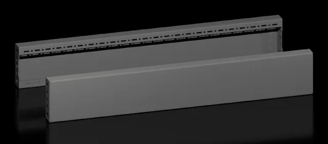 VX 8660.034, Trimpanel, Svart, Stål, 800 mm, 100 mm, 2,14 kg