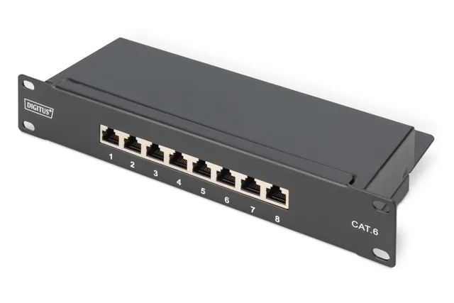 - Patch-panel - CAT 6 - STP - RJ-45 X 8 - 1U - 10