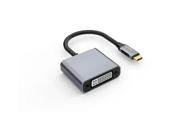 - Videokort - USB-C (hane) till DVI-I (hona)