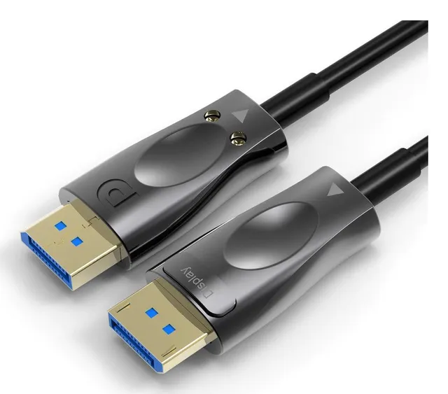 15m Fiber AOC Displayport till Displayport kabel ver 1.4 UHD 8K 60Hz 4K 120Hz 32,4Gbps 10-bit HDR