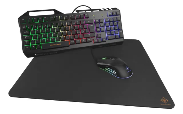Gaming 3-in-1 Gaming kit, Rainbow LED backlight, black