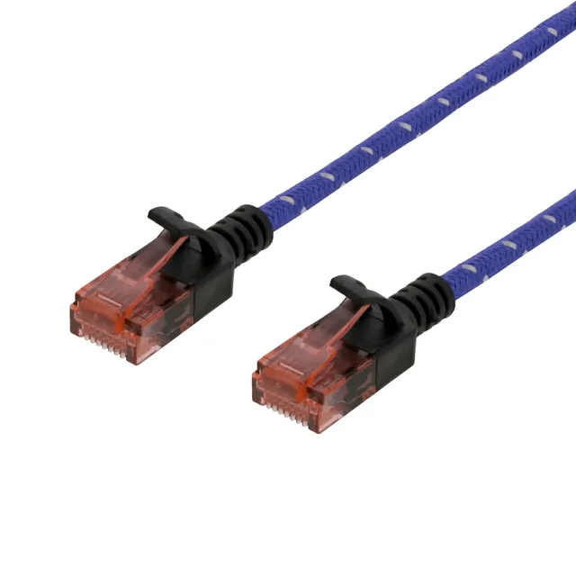 patch cable - 1.5 m - blue white - Blå - 1m