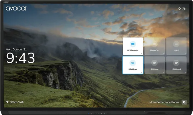 AVG-7560 - 75" Diagonal klass G Series LED-bakgrundsbelyst LCD-skärm - interaktiv - med pekskärm (multitouch) - 4K UHD (2160p) 3840 x 2160 - di