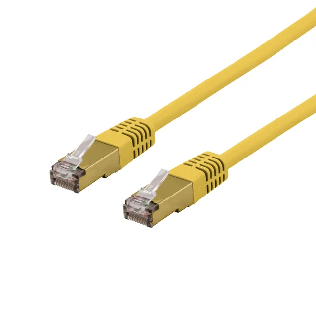 S/FTP Cat6a patch cable 2m 500MHz Deltacertified LSZH yellow