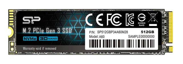 P34A60 SSD - 512GB - M.2 2280 - PCIe 3.0