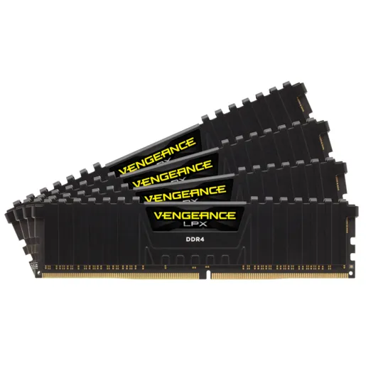 64GB (4x16GB) DDR4 3200MHz CL16 Vengeance LPX Svart
