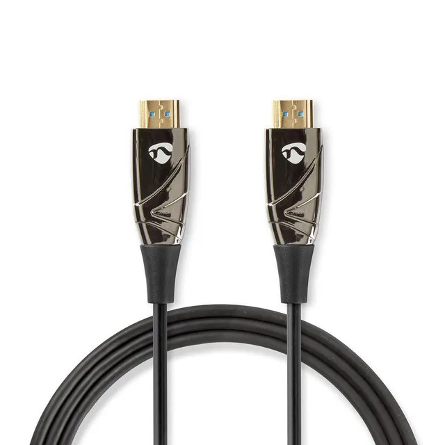 Aktiva optiska High Speed HDMI kabel med Ethernet | HDMI™ Kontakt | HDMI™ Kontakt | 4K@60Hz | 18 Gbps | 10.0 m | Rund | PVC | Svart | Presentbox