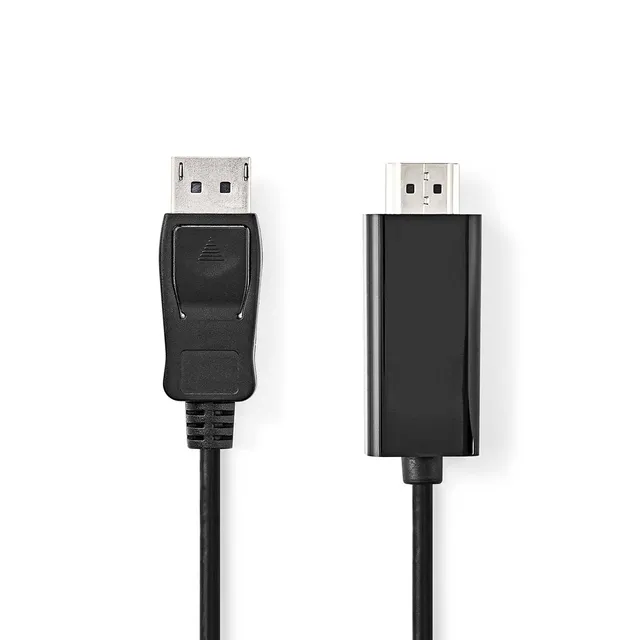 Displayport-kabel | DisplayPort Hane | HDMI™ Kontakt | 1080p | Nickelplaterad | 3.00 m | Rund | PVC | Svart | Label